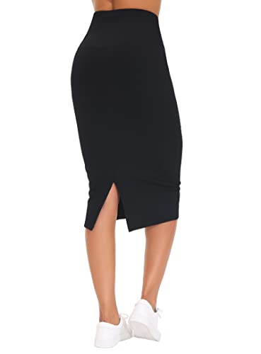 Image of Black Pencil Skirt