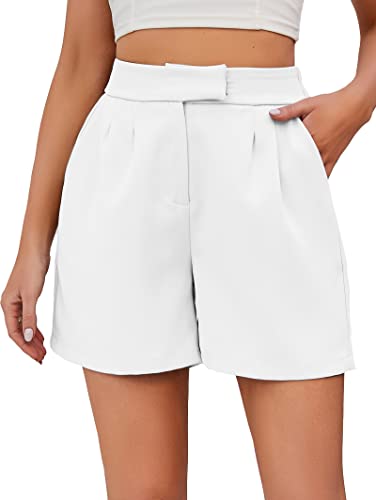 Image of High Waist Fold Pleated Shorts