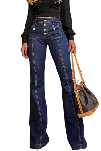 Image of High Waisted Bell Bottom Jeans