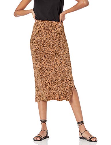 Image of Midi Skirt in Camel