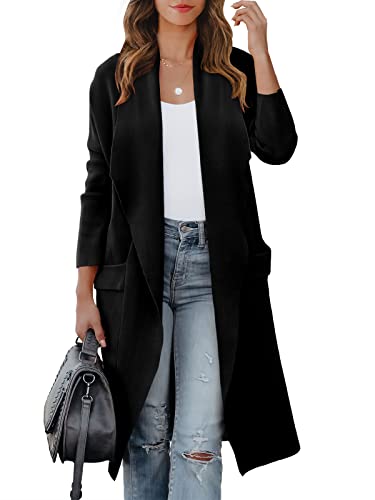 Image of Black trench coat sweater