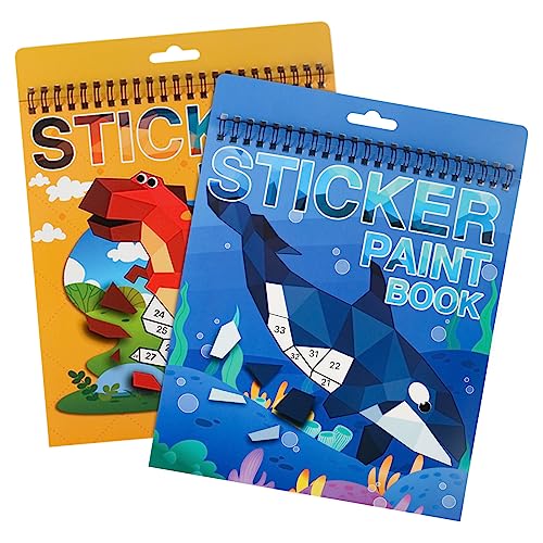 Image of Paint by Sticker, Reusable Sticker Book for Kids Ages 4-8