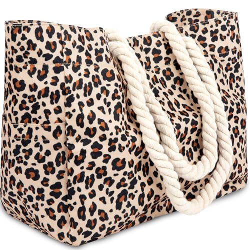 Image of Cheetah Print Beach Tote Bag