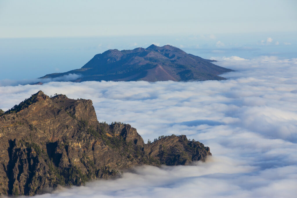 Spring sunset in Caldera De Taburiente Nature Park, La Palma Island, Canary Islands