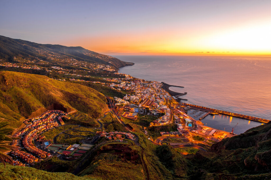 Santa Cruz city on La Palma island
