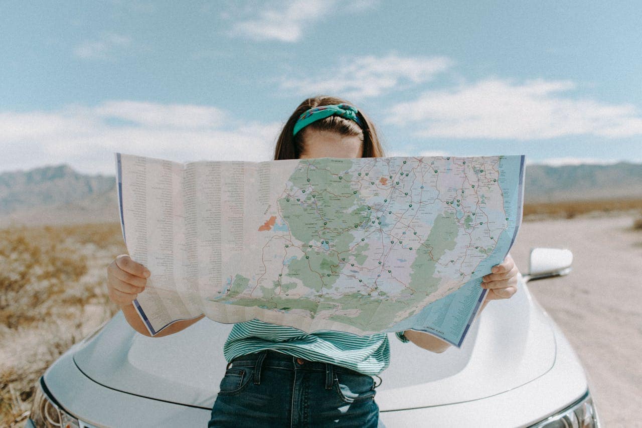 Solo traveler in a peaceful scenic location, perfect for introverts looking for quiet and calm adventures.